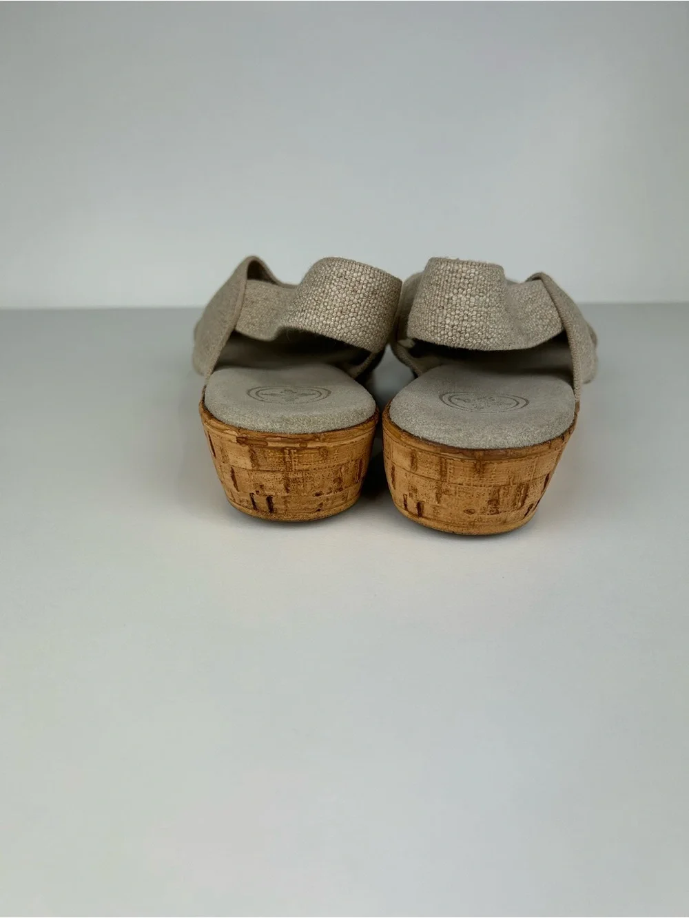 CHARLESTON SHOE COMPANY  Atlantic Linen Women’s Slingback Wedge Sandal